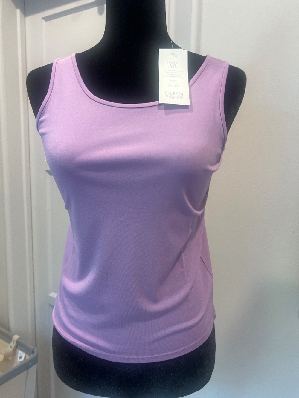 Eileen Fisher silk stretch tank top
